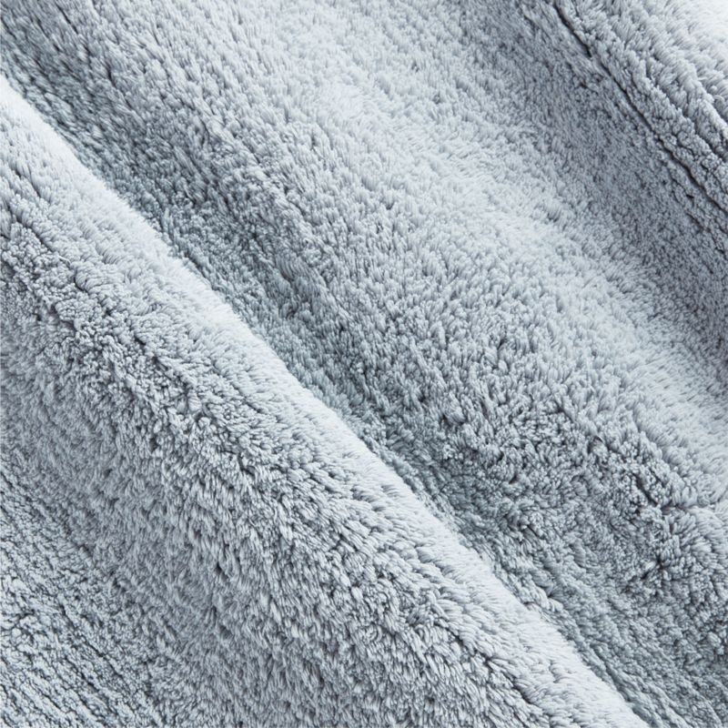 Rylan Organic Cotton Mist Blue Bath Mat 18"x24" - Image 2