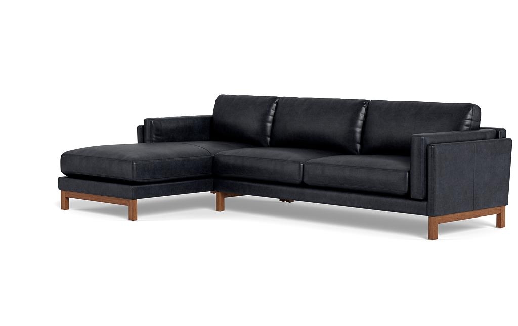 Gaby Leather 3-Seat Left Chaise Sectional - Image 2