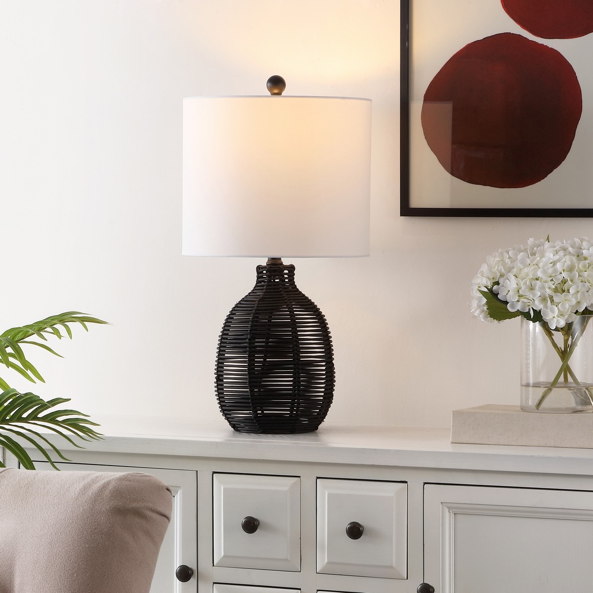 Oroya 23 Inch Table Lamp - Black - Safavieh - Image 2