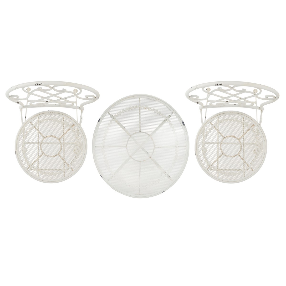 Adriel 3 Pc Bistro Set - Antique White - Safavieh - Image 6