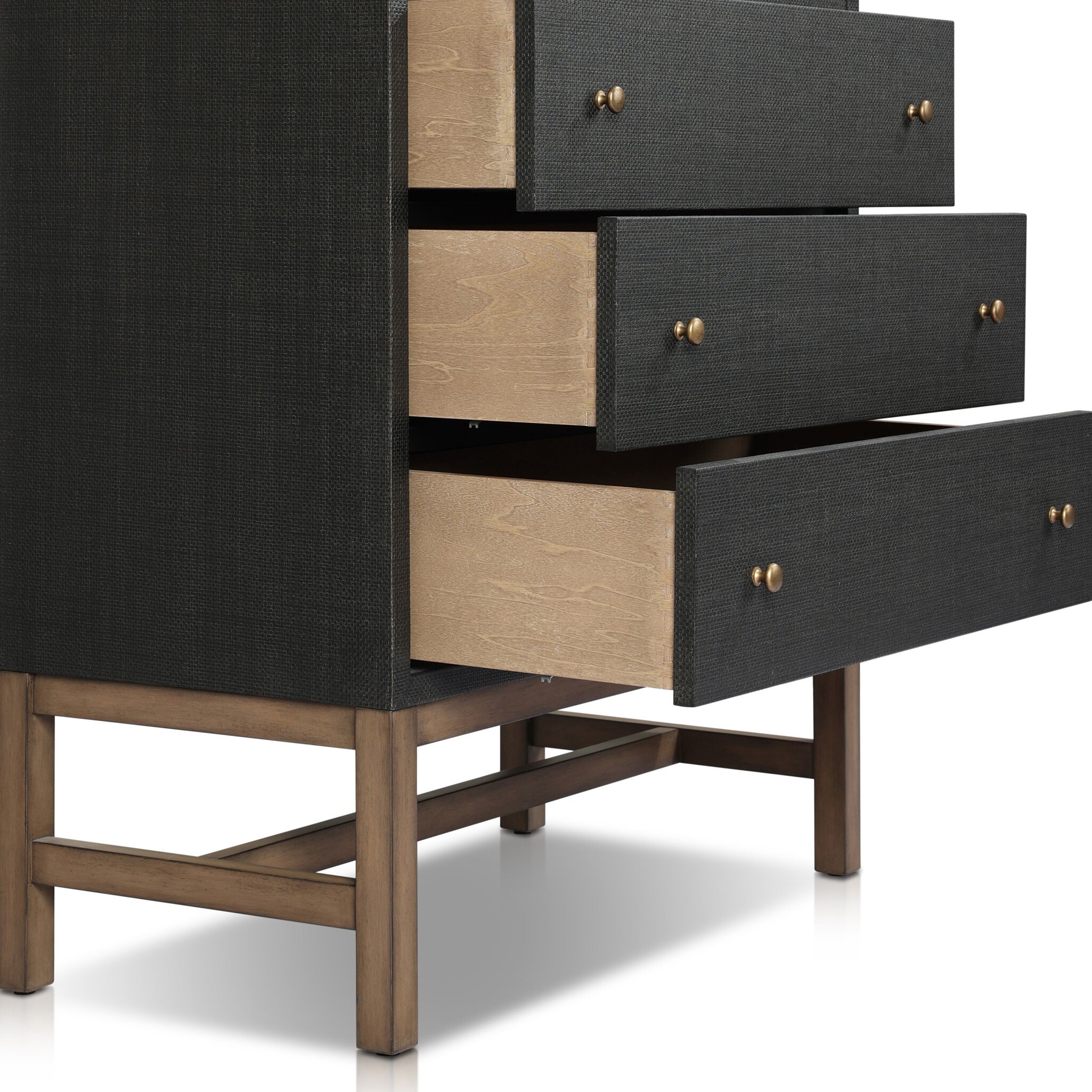 Fiona Tall Dresser - Black Raffia - Image 6