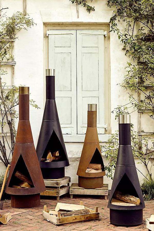 Angled Obelisk Chiminea - Image 0