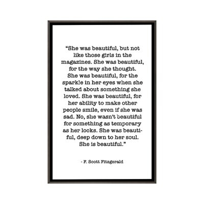 Fitzgerald Quote by Mambo Art Studio - Textual Art - Image 0