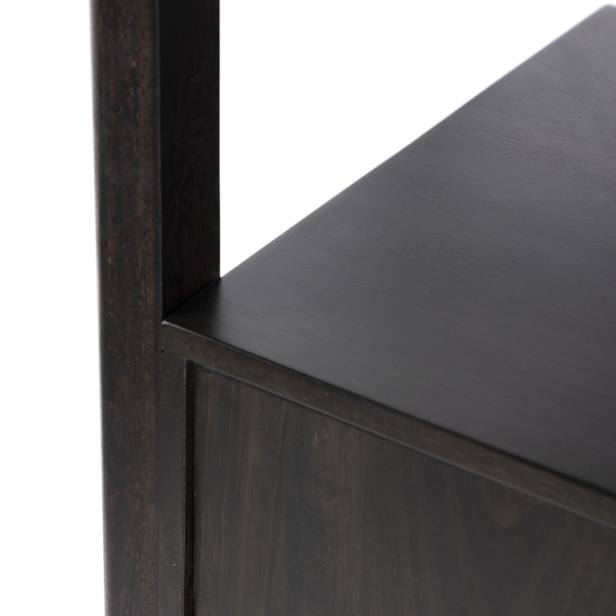 Reza Bookcase - Worn Black Acacia - Image 9