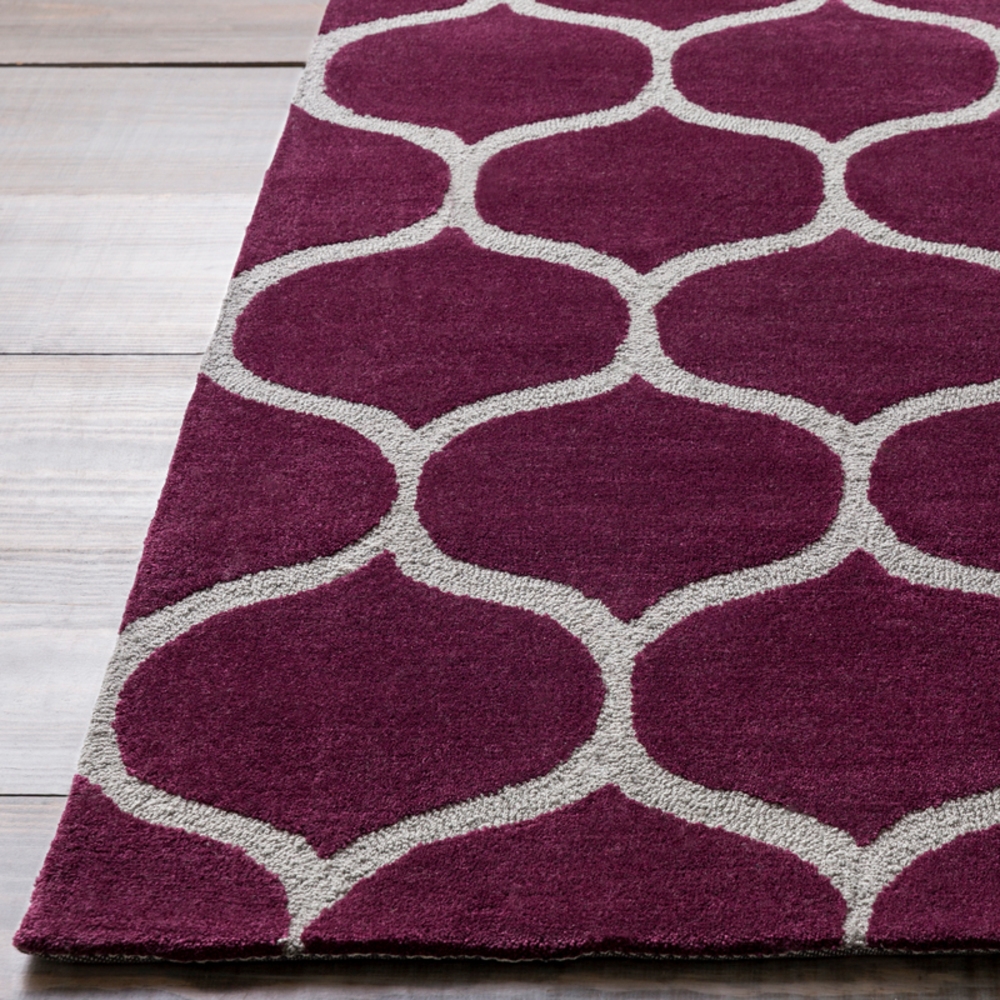 Mamba Purple Indoor 2'6" x 8' Handmade Rug - Image 1