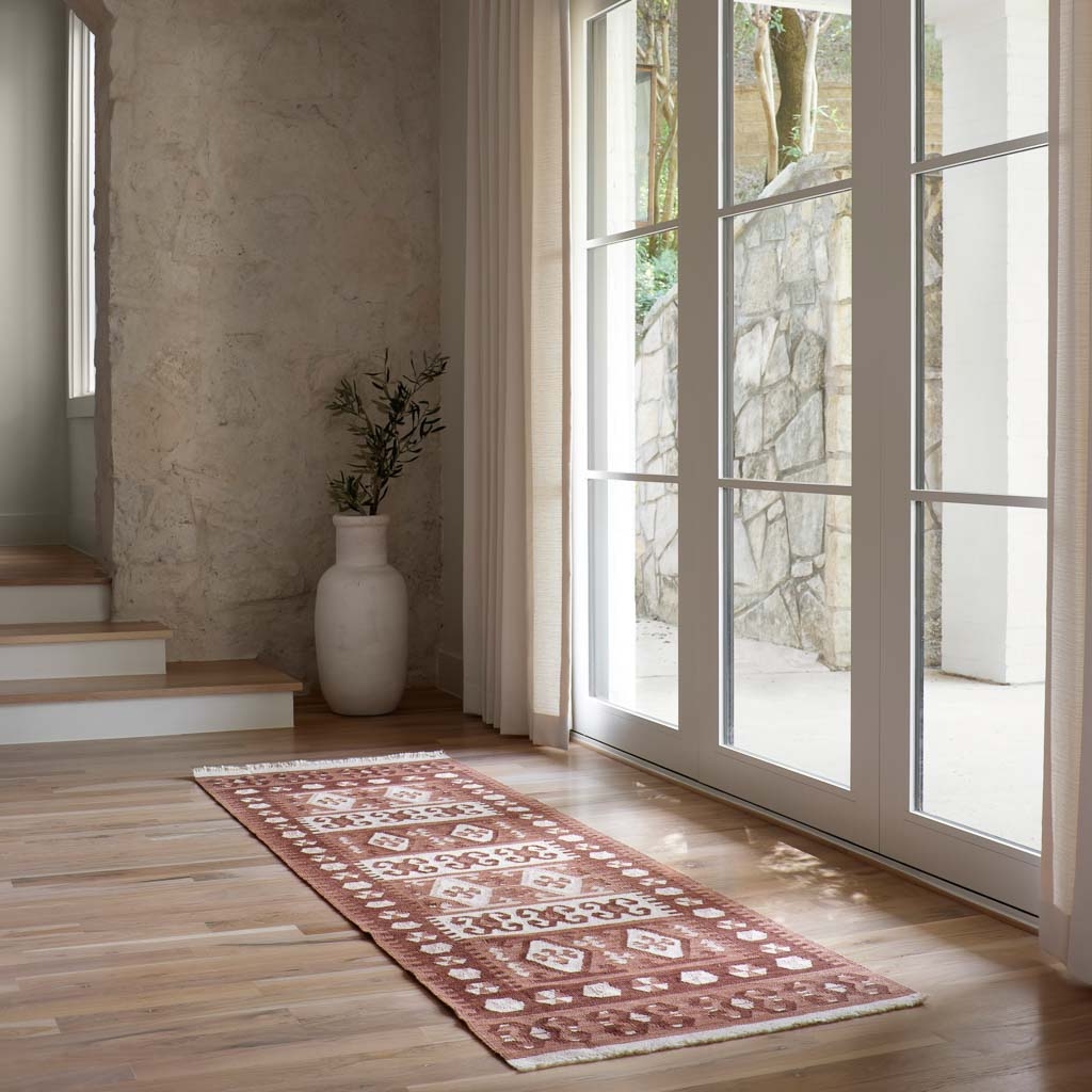 The Citizenry Marmara Handwoven Kilim Runner | 2.5' x 8' | Rust - Image 9