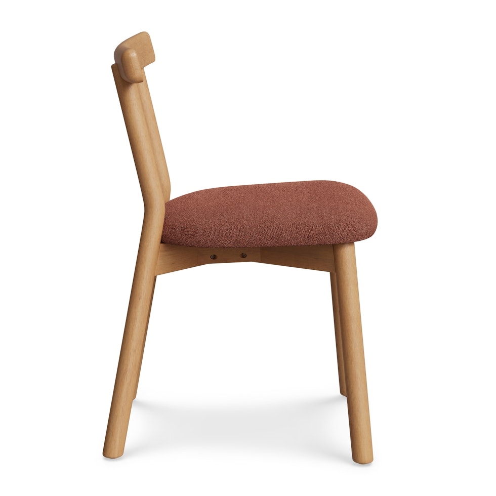 Ulka Dining Chair - White Oak and Ratine Oxide - Image 2