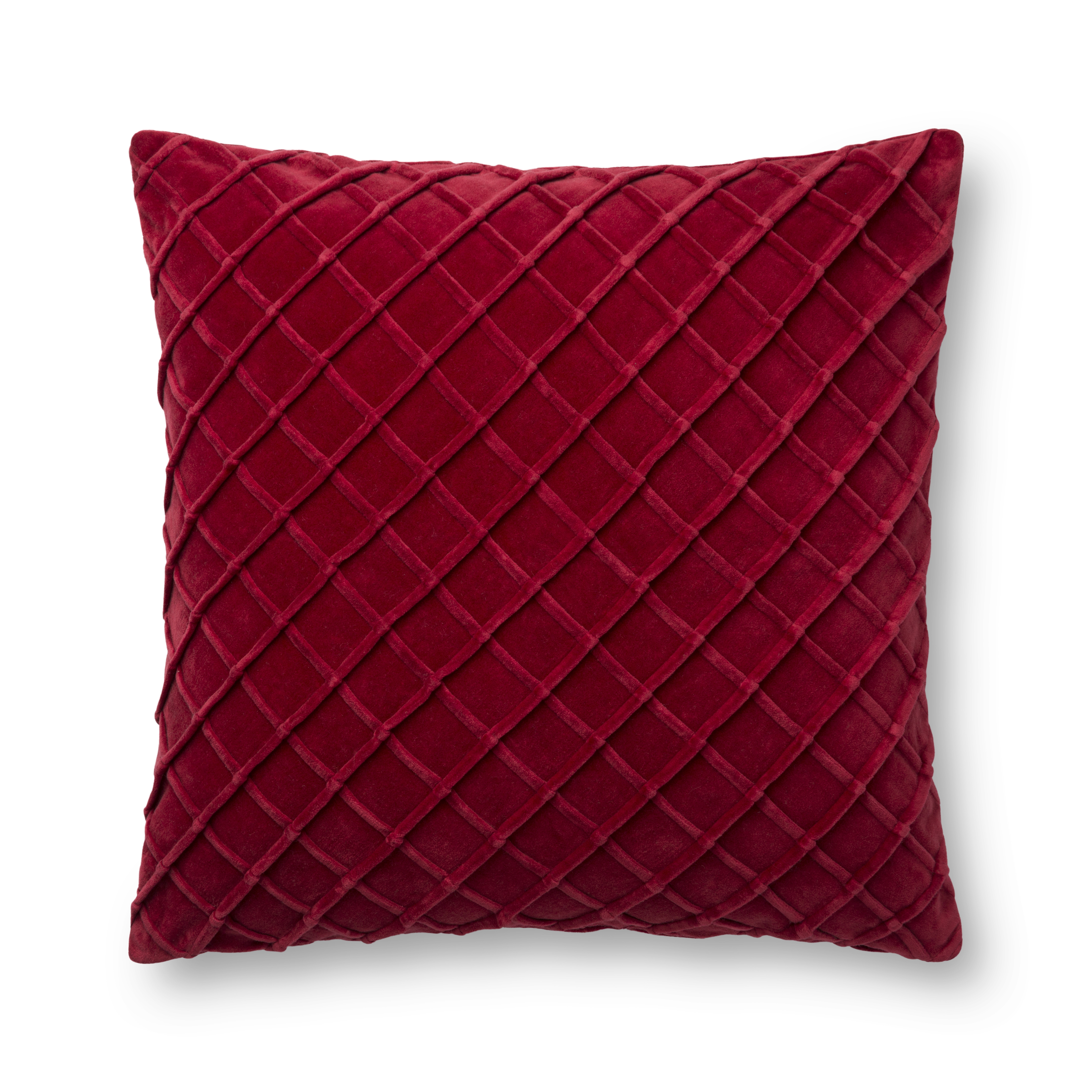 Loloi Pillows Red 22" x 22" Cover Only - Image 0