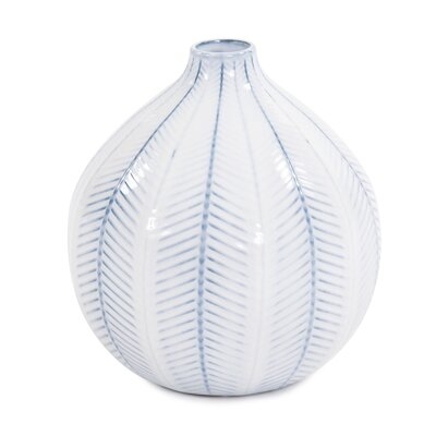 Kelston Mills Blue/White Ceramic Table Vase - Image 0