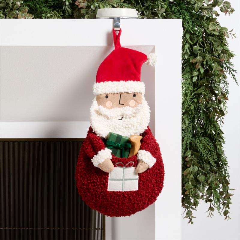Sherpa Santa Kids Christmas Stocking - Image 3