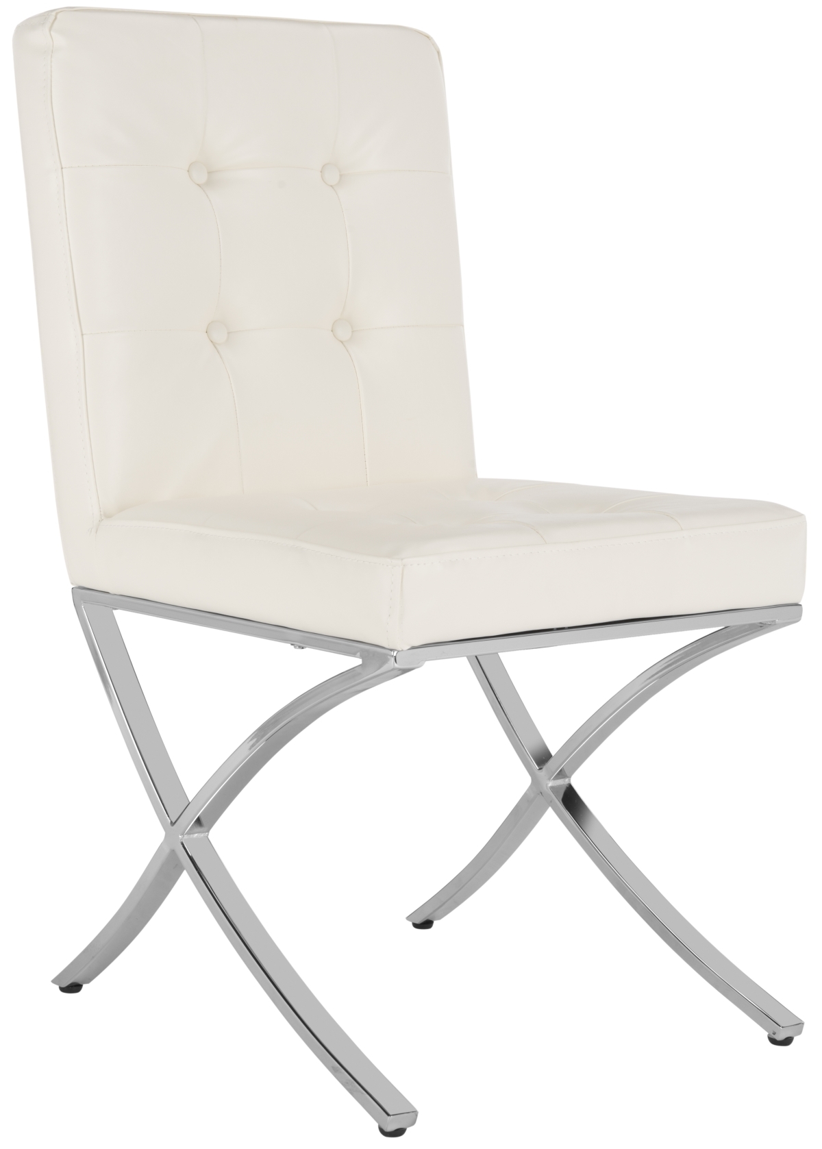 Walsh Tufted Side Chair - White - Safavieh - Image 4