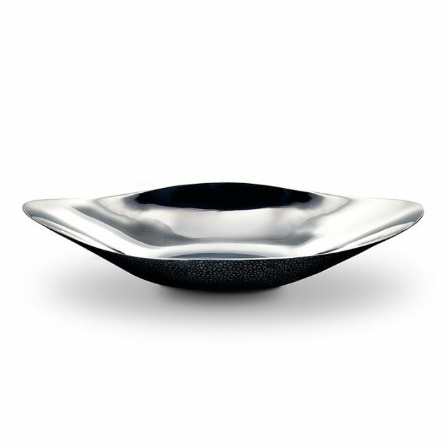 Mary Jurek Design Inc Northstar Metal Abstract Sleek Decorative Bowl - Image 0