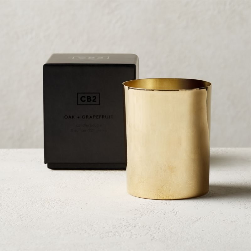 Oak + Grapefruit Scented Candle - Image 1