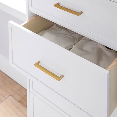 Blaire 5-Drawer Small Space Dresser, Laquered Simply White - Image 1