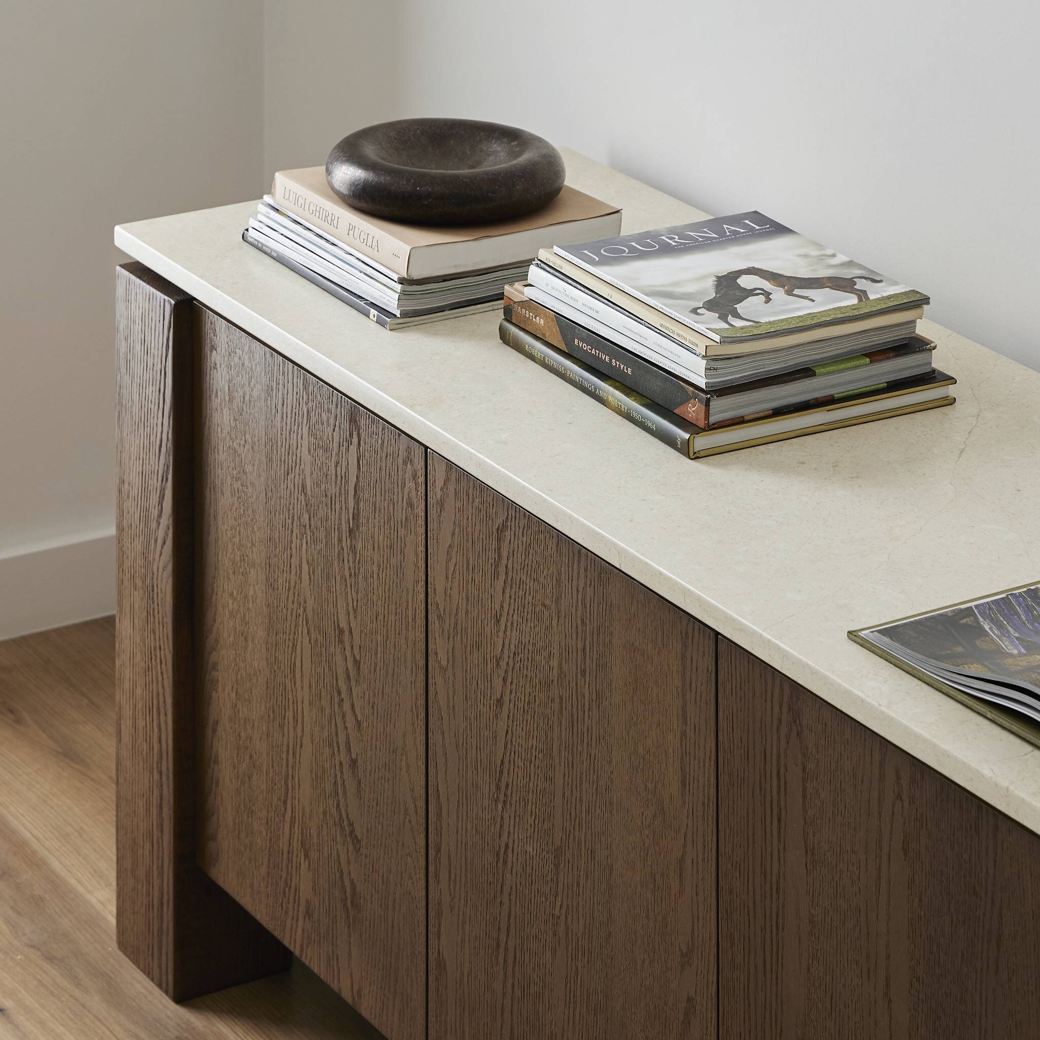 Gibbs Media Console - Tan Oak Veneer - Image 11