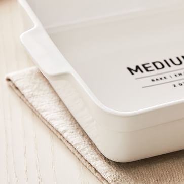 Utility Bakware, Small, Stoneware, White/Black, Each - Image 3