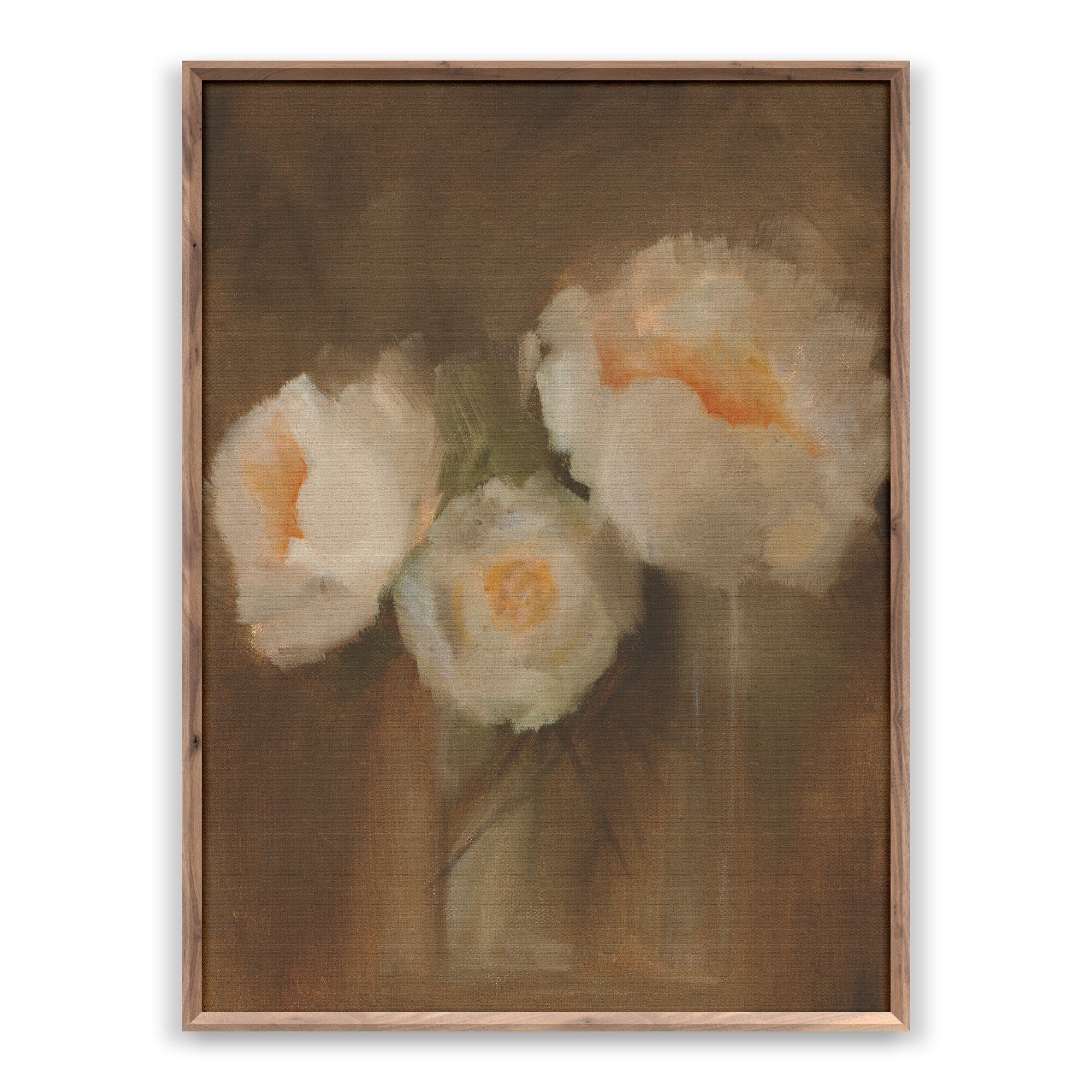 Peonies by Jess Engle - RoofTop 2.5 Rustic Walnut - Image 0