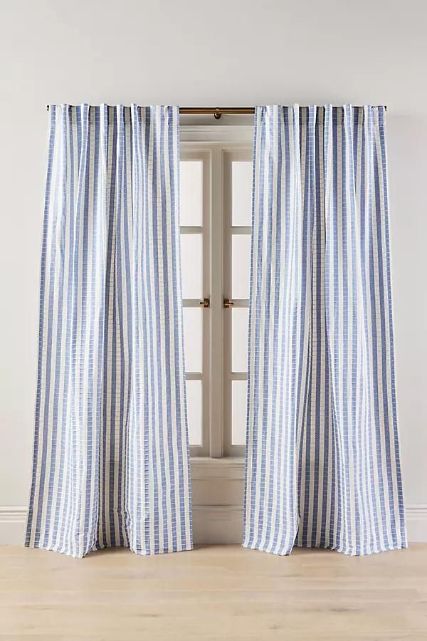 Cotton Woven Stripe Curtain - Image 0