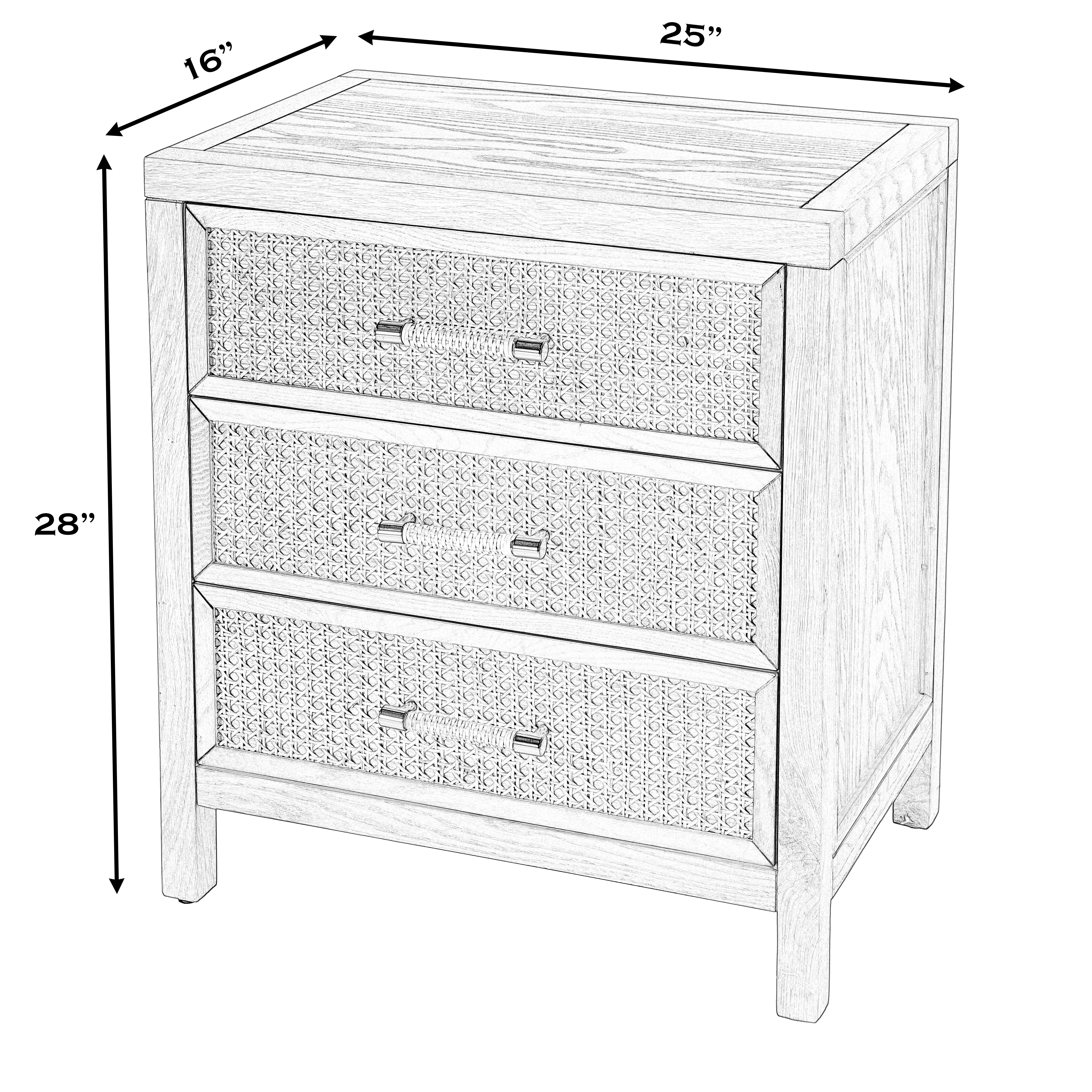 Mesa Natural & Cane Chest - Image 2