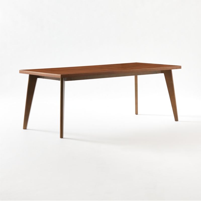 Harper Brass Dining Table with Walnut Top - Image 2
