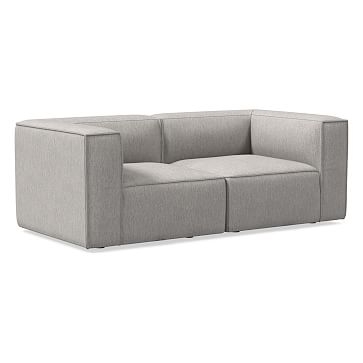 Remi 105" Modular Sofa, Basket Slub, Pearl Gray - Image 2