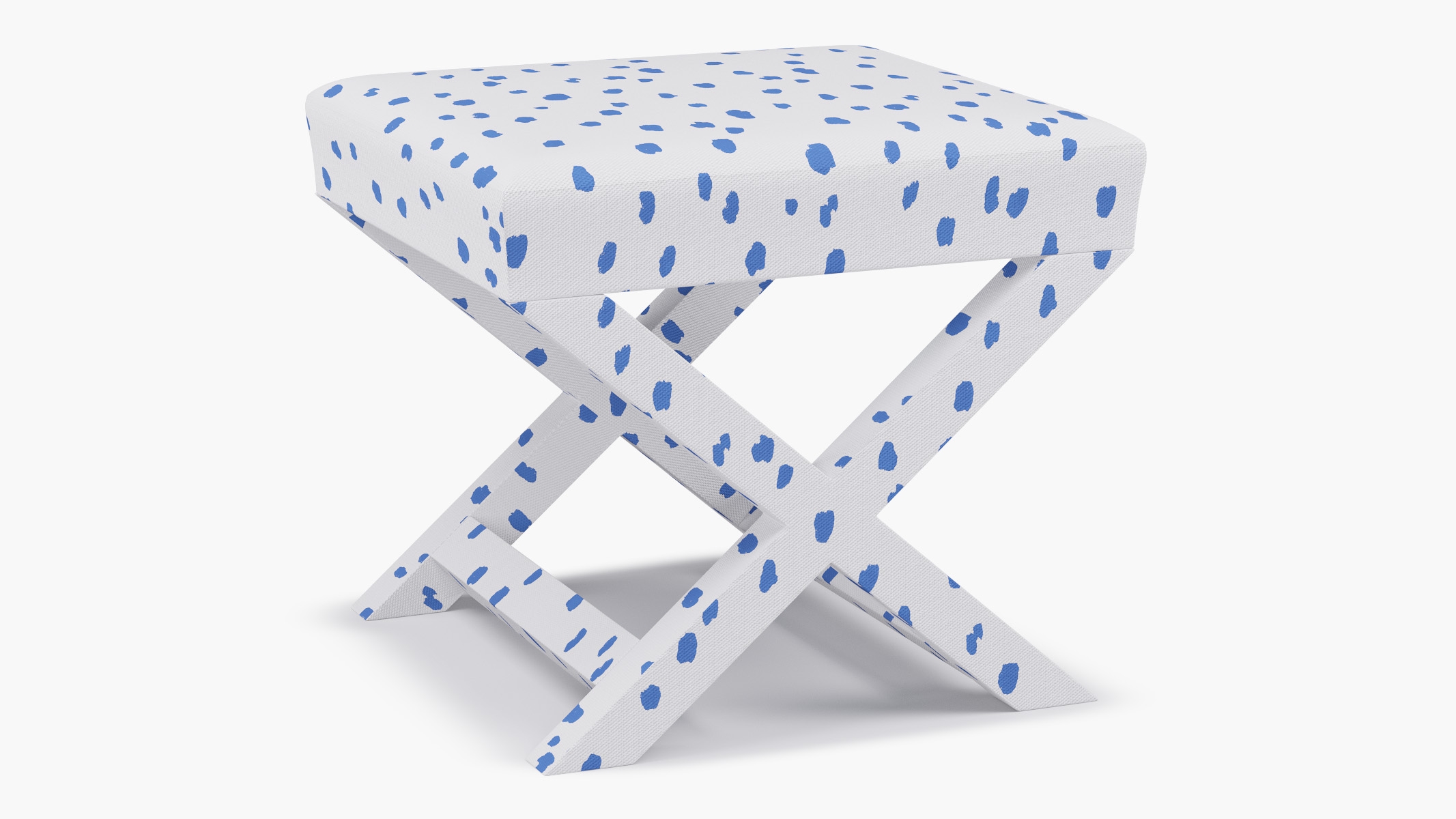 X Bench, Blue Dalmatian - Image 1