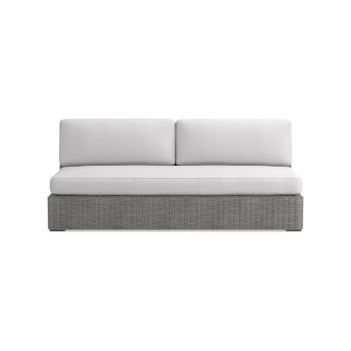 San Clemente Armless Sofa,75", AWW, Cool Grey - Image 0