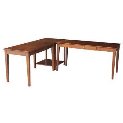 Radek Solid Wood L-Shape Desk - Image 0