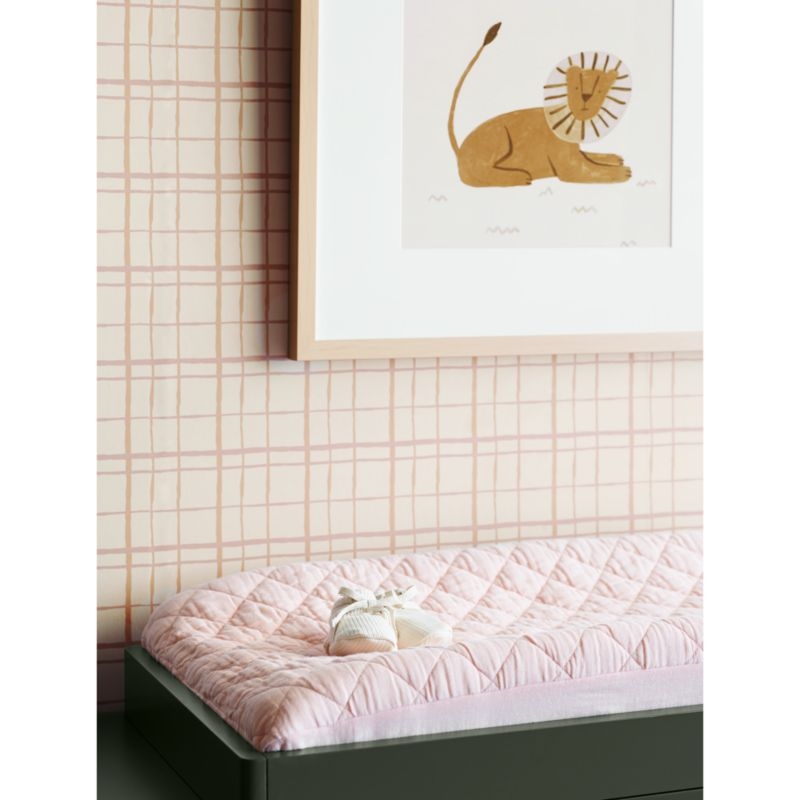 Olive Green Wood Baby Changing Table Topper - Image 6