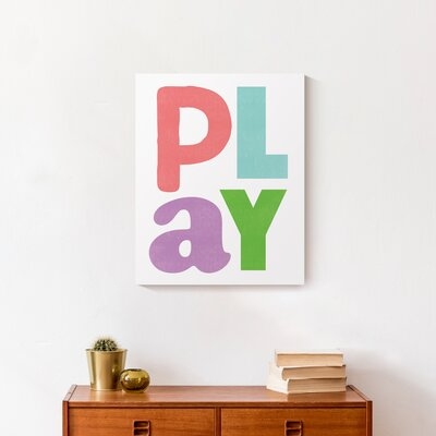 Play Letters Print On Canvas; 9B738DFD0B4747E28F85E0C3129A240B Square - Image 0