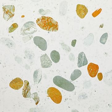 Digital Terazzo Wallpaper, Stone White - Image 1