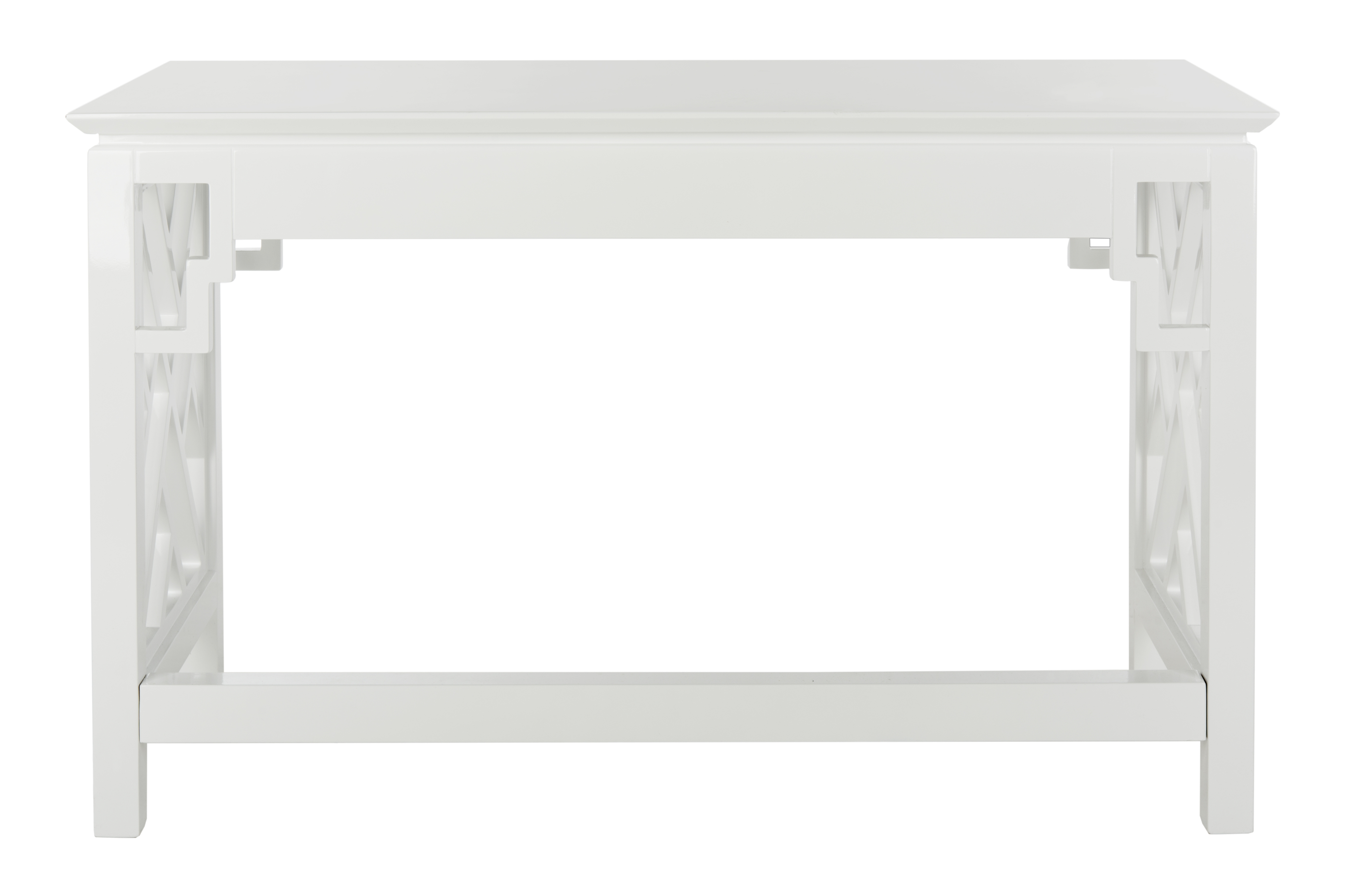 Oren Lacquer Desk - White - Safavieh - Image 3