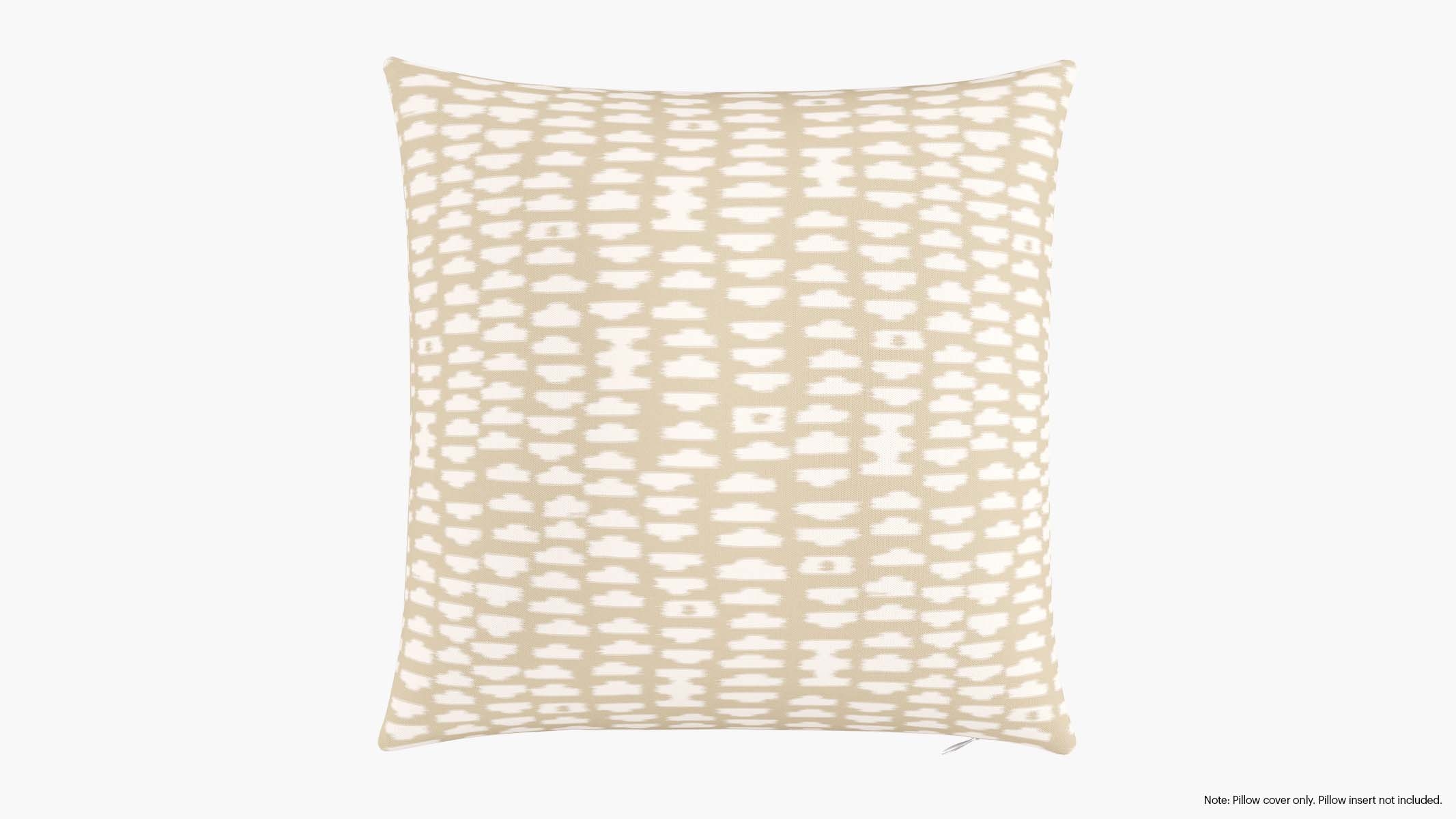 Throw Pillow Cover 20", Sand Odalisque, 20" x 20" - Image 0