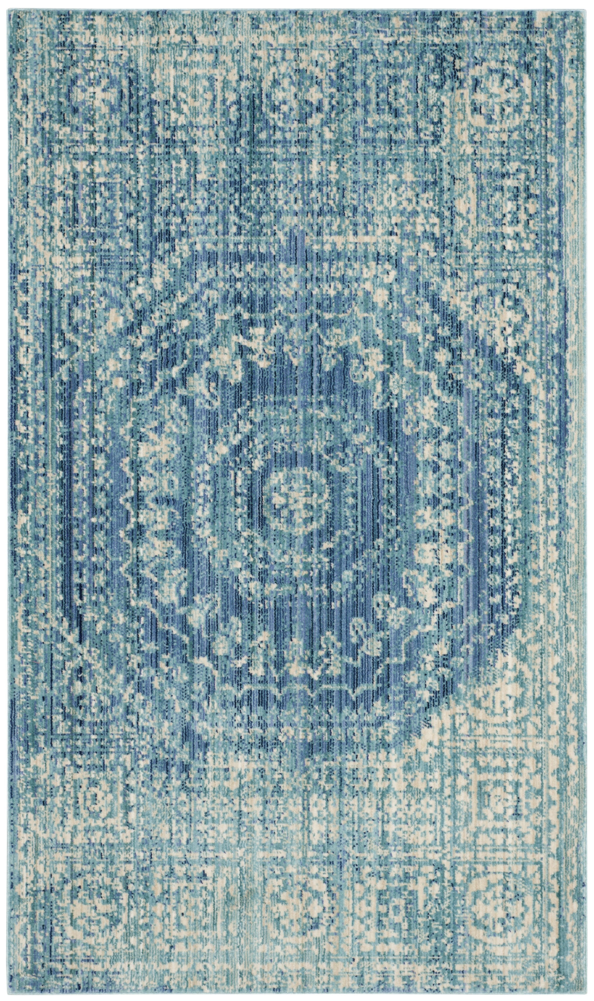 Arlo Home Woven Area Rug, VAL205R, Blue/Multi,  3' X 5' - Image 0