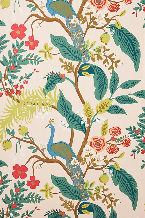 Rifle Paper Co. Peacock Wallpaper By Rifle Paper Co. - Image 0