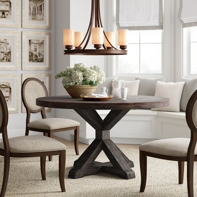 Bianca Round Solid Wood Dining Table - Image 0