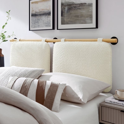 Anela Wall-Mounted Chenille Upholstered Headboard - Image 0