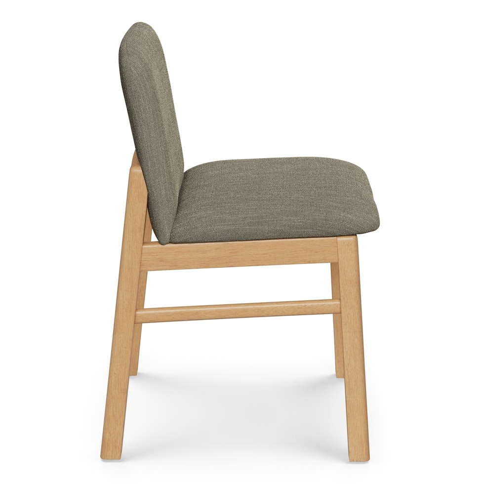 Mikkel Dining Chair - White Oak and Algonquin Green - Image 2