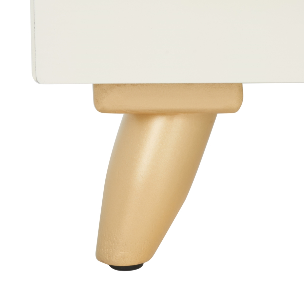 Raquel 3 Drawer Chest - White / Gold - Safavieh - Image 4