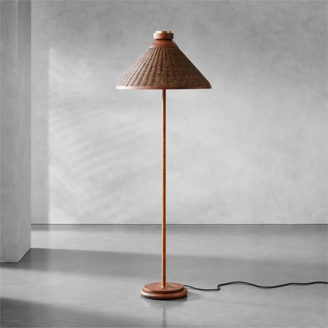 Hakka Rattan Floor Lamp - Image 0