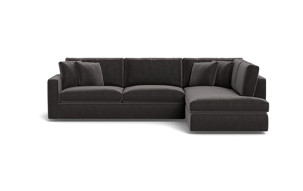 James 3-Seat Right Bumper Sleeper Sectional with Contrast Piping - Image 0
