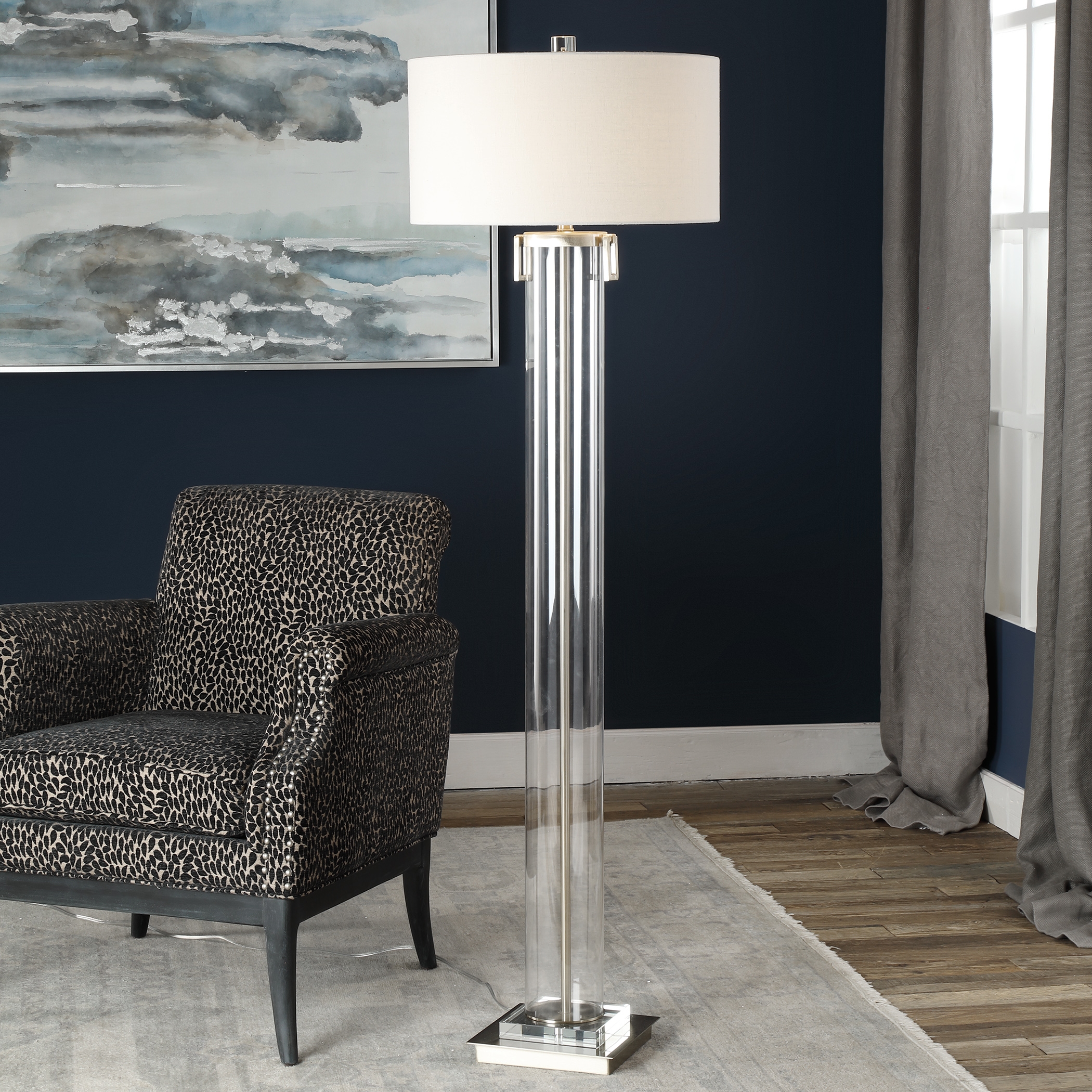 Monette Tall Cylinder Floor Lamp - Image 1