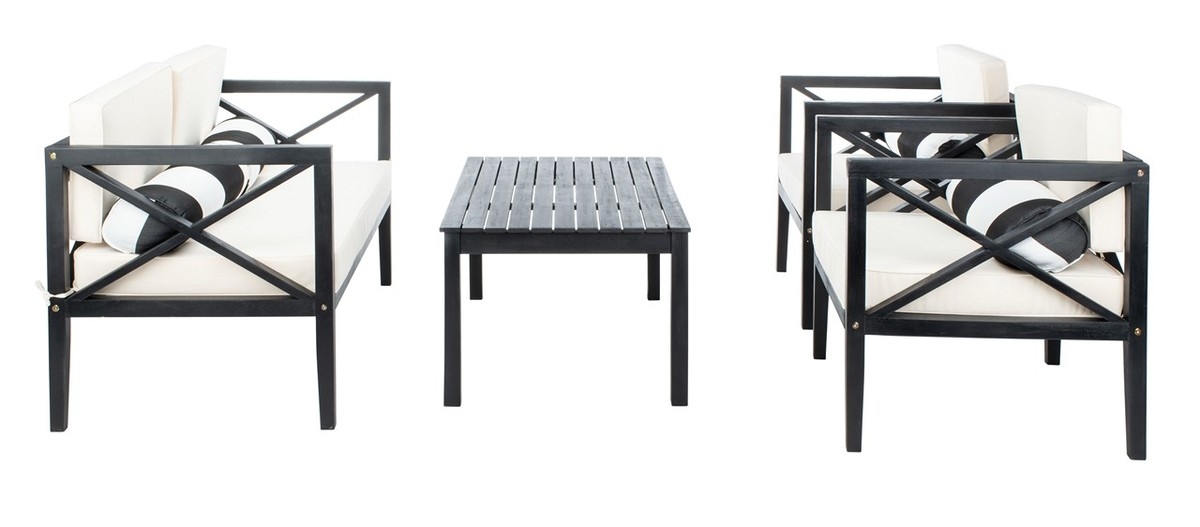 Nunzio 4 Piece Set - Black / Beige - Safavieh - Image 5