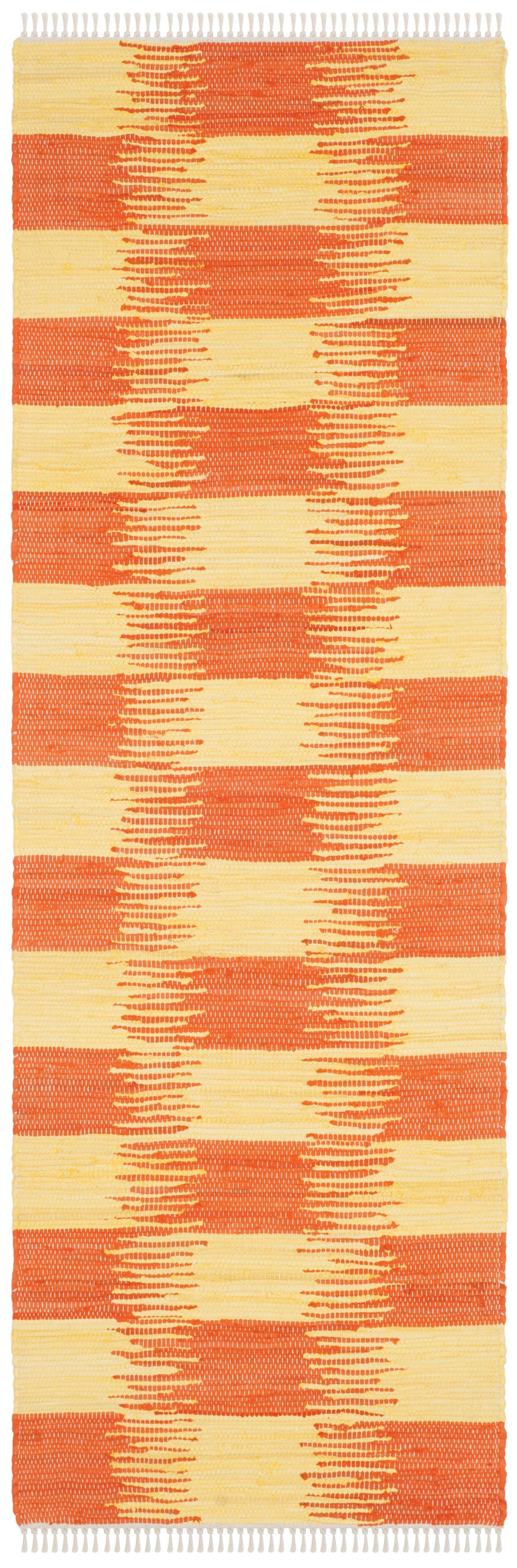 Arlo Home Hand Woven Area Rug, MTK721C, Yellow/Orange,  2' 3" X 7' - Image 0