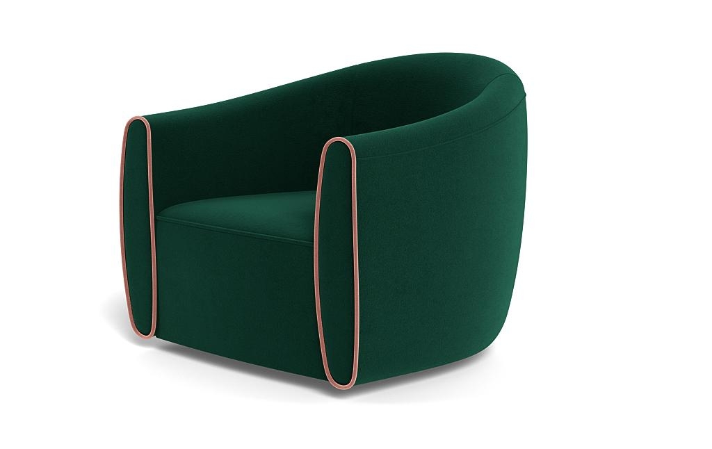 Lawson Swivel Chair with Contrast Piping - Image 2