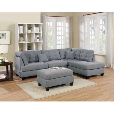 Halsted 3 Piece Polyfiber Sectional Set - Image 0
