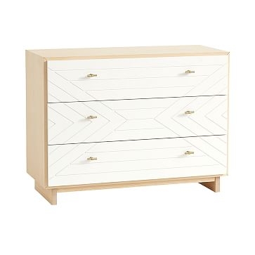 Cora Carved Dresser, Natural + Simply White, WE Kids - Image 1