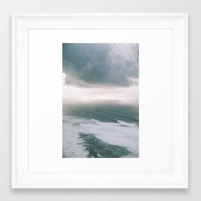 At Peace Framed Art Print by Hannah Kemp - Scoop White - X-Small-12x12 - Image 0