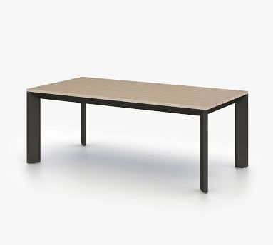 Dover Teak 79" Dining Table, Gray - Image 3