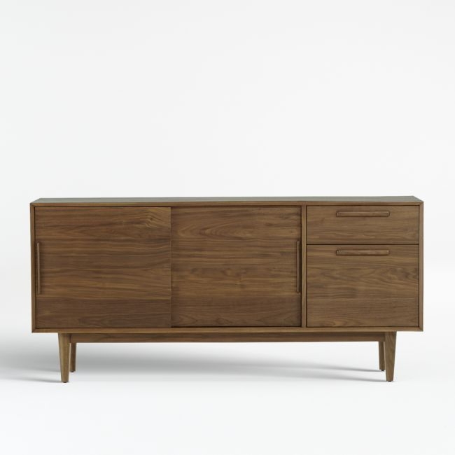 Tate 64.5" Walnut Storage Media Console - Image 0